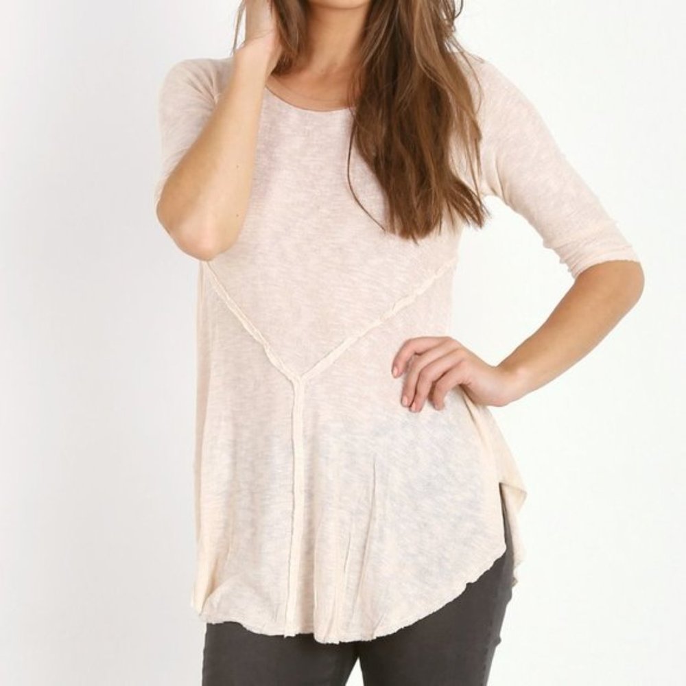 Free People Weekend Layering Tee in Cream | Intimately FP